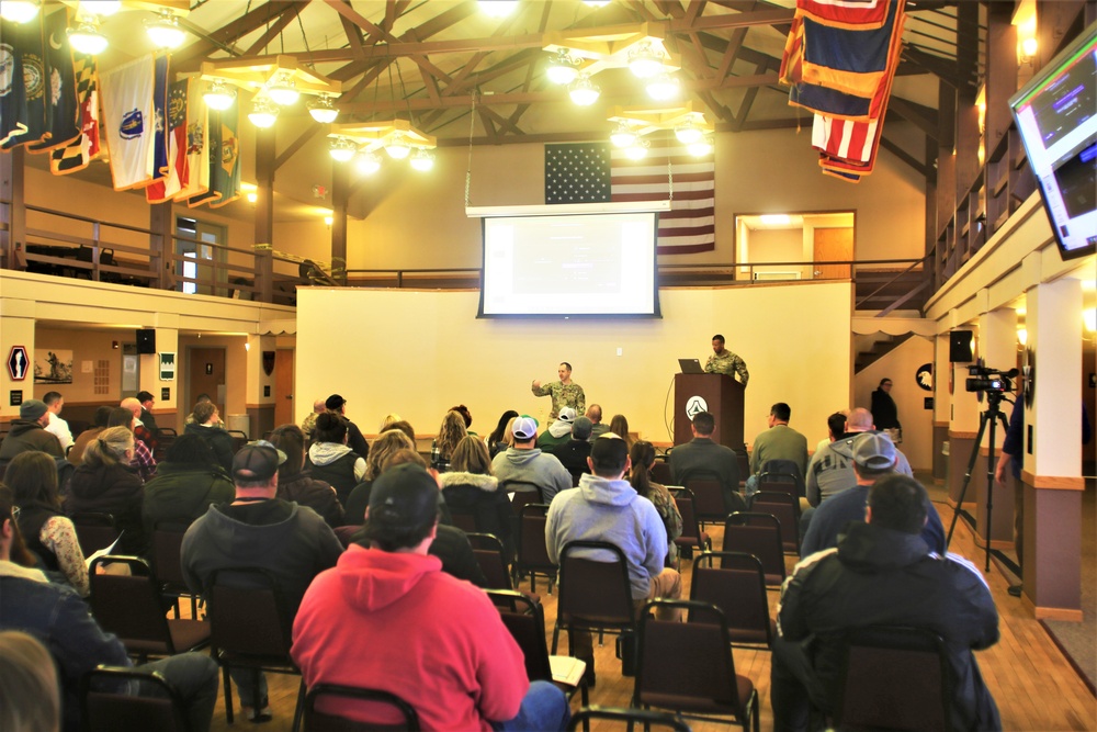 Fort McCoy Garrison commander holds first town hall meeting-workforce briefing for 2024