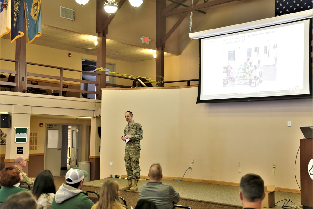 Fort McCoy Garrison commander holds first town hall meeting-workforce briefing for 2024