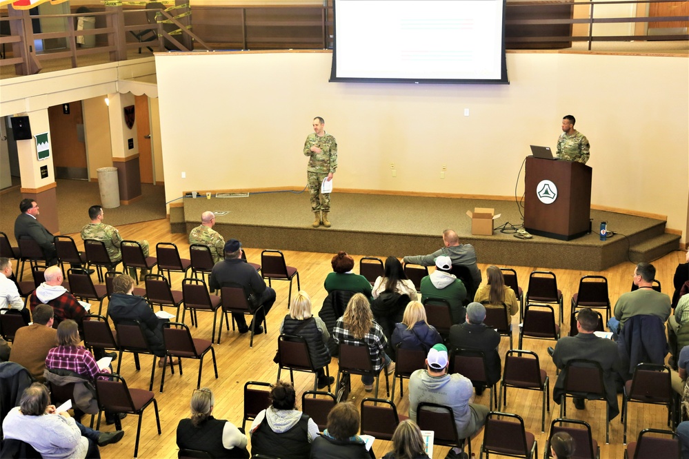 Fort McCoy Garrison commander holds first town hall meeting-workforce briefing for 2024