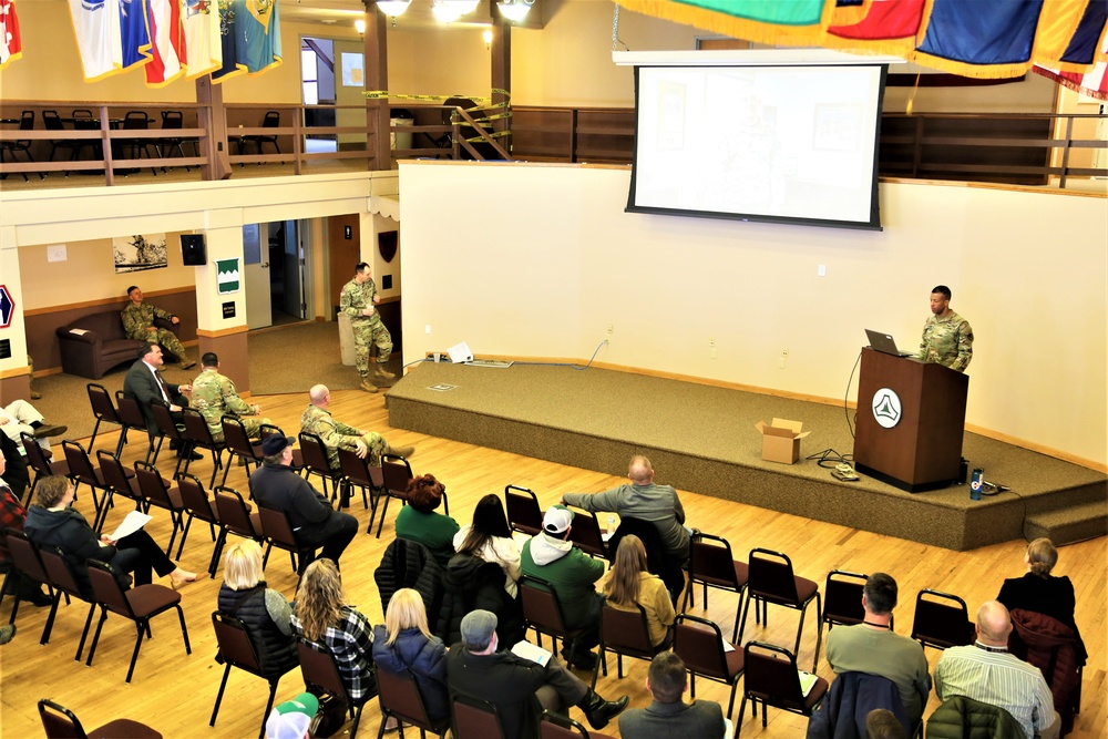 Fort McCoy Garrison commander holds first town hall meeting-workforce briefing for 2024