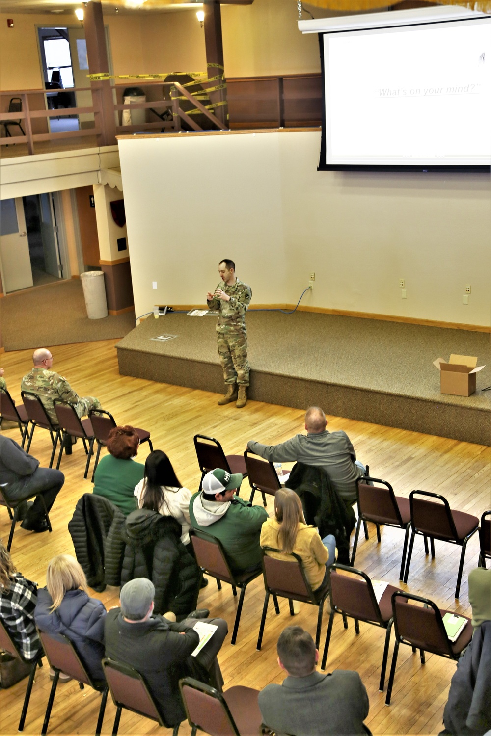 Fort McCoy Garrison commander holds first town hall meeting-workforce briefing for 2024