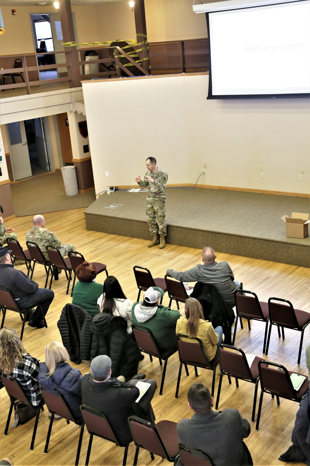 Fort McCoy Garrison commander holds first town hall meeting-workforce briefing for 2024