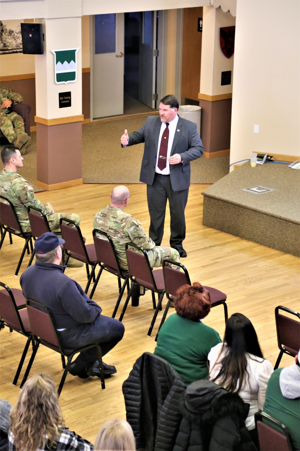 Fort McCoy Garrison commander holds first town hall meeting-workforce briefing for 2024