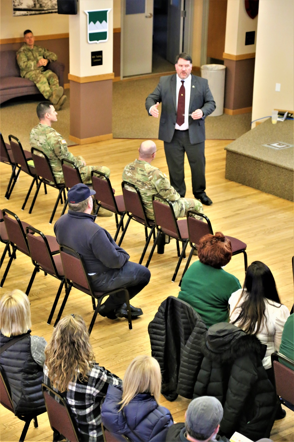 Fort McCoy Garrison commander holds first town hall meeting-workforce briefing for 2024