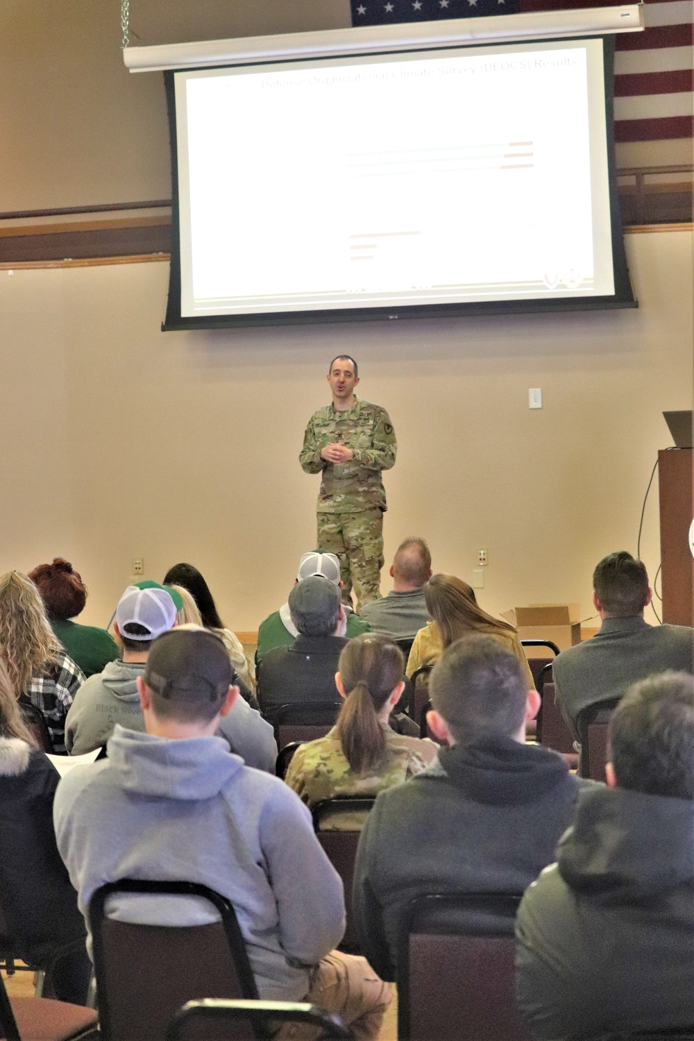 Fort McCoy Garrison commander holds first town hall meeting-workforce briefing for 2024