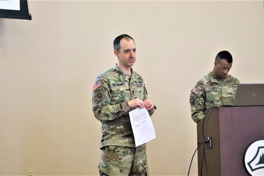 Fort McCoy Garrison commander holds first town hall meeting-workforce briefing for 2024