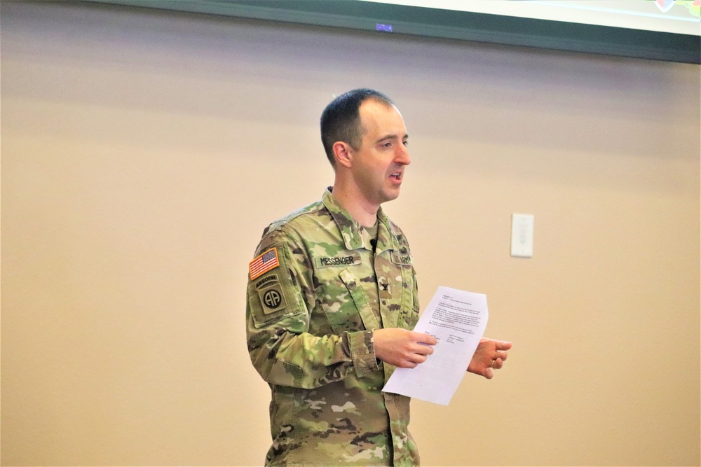 Fort McCoy Garrison commander holds first town hall meeting-workforce briefing for 2024