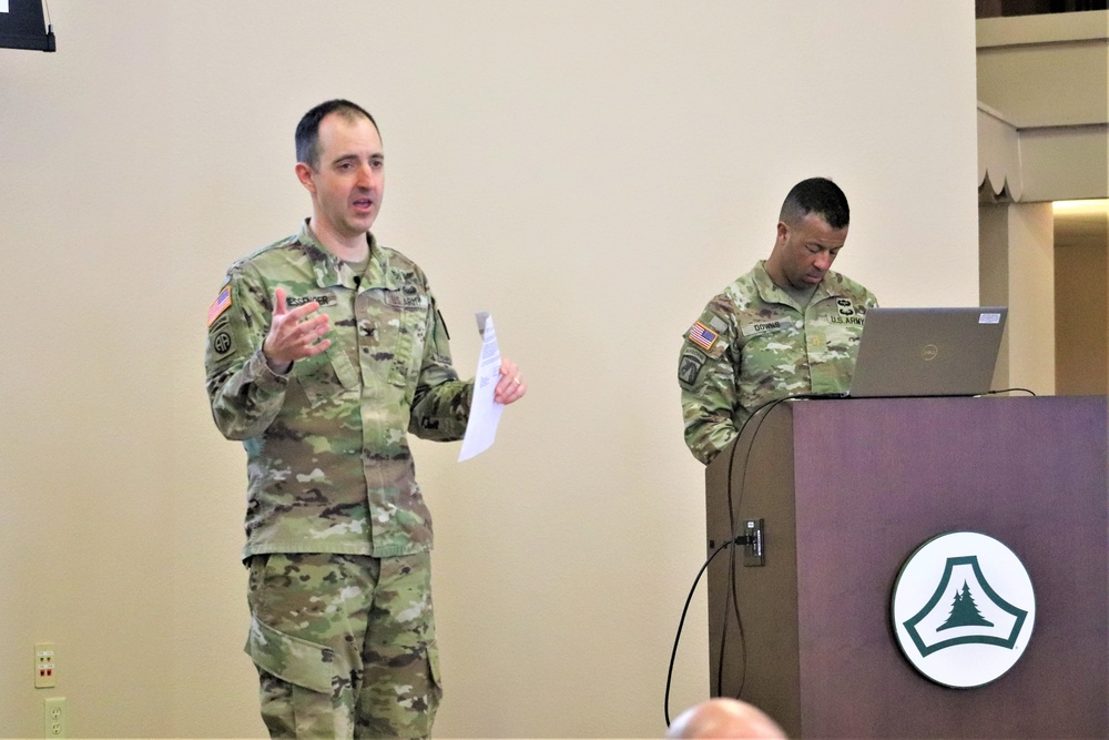 Fort McCoy Garrison commander holds first town hall meeting-workforce briefing for 2024