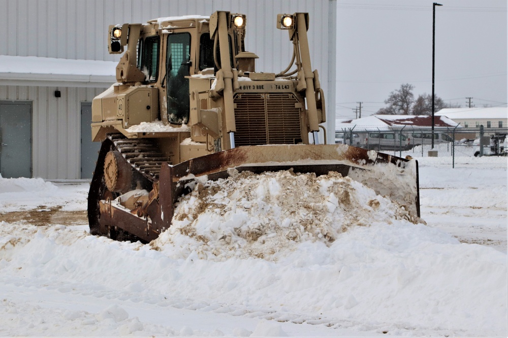 Fort McCoy RTS-Maintenance clears snow in a big way