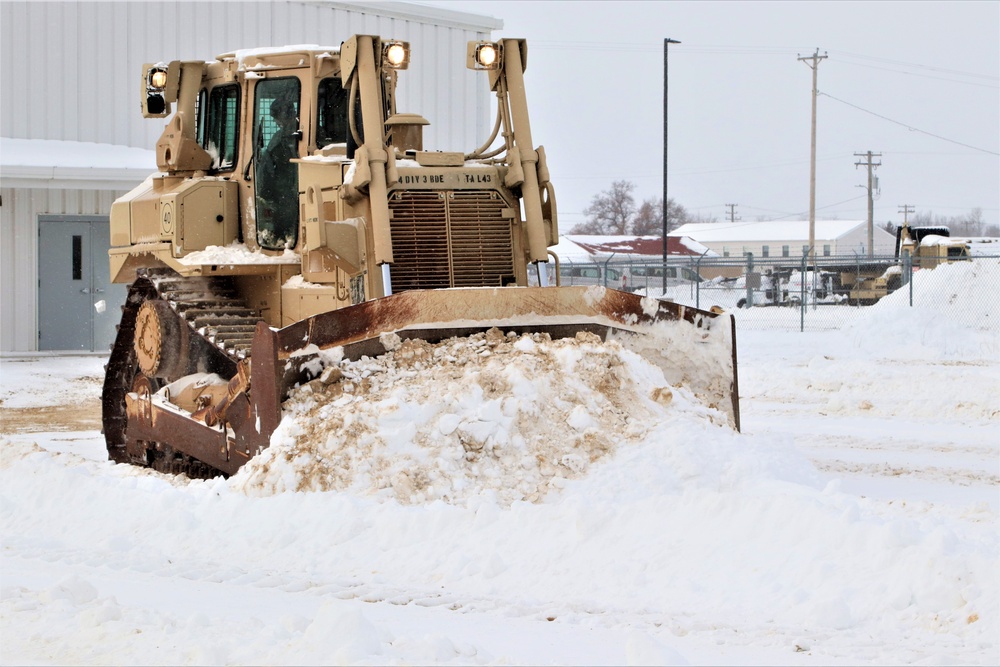 Fort McCoy RTS-Maintenance clears snow in a big way