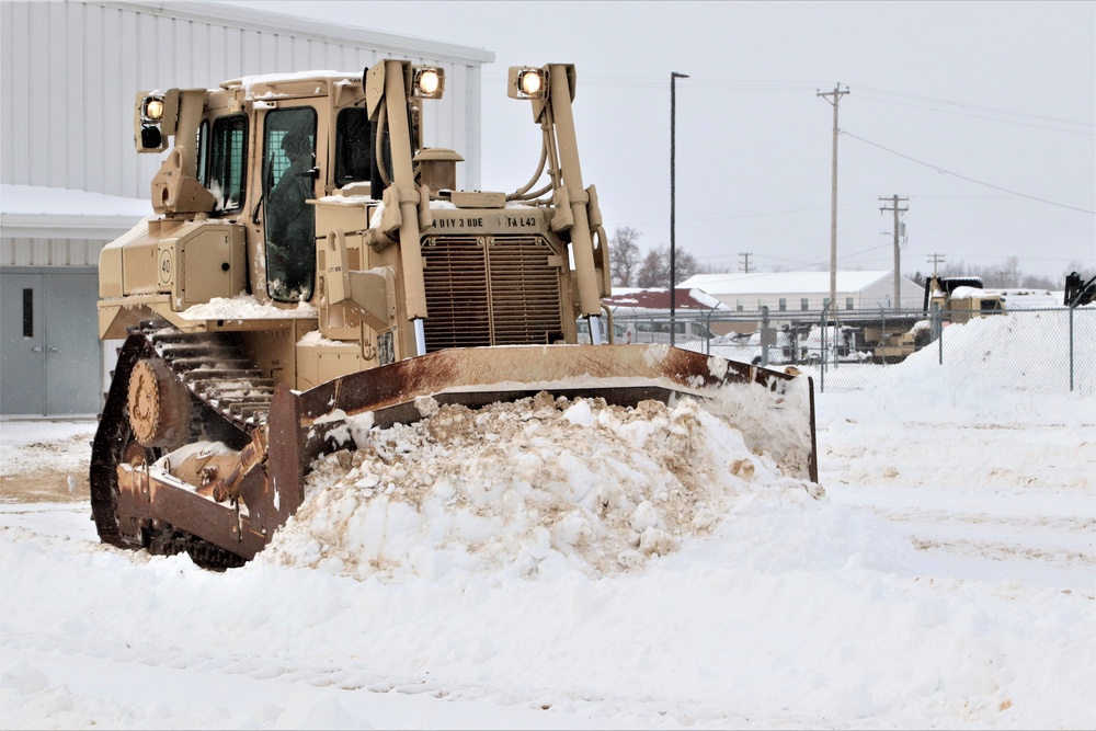 Fort McCoy RTS-Maintenance clears snow in a big way