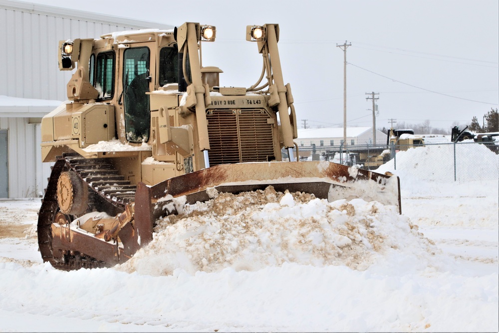 Fort McCoy RTS-Maintenance clears snow in a big way