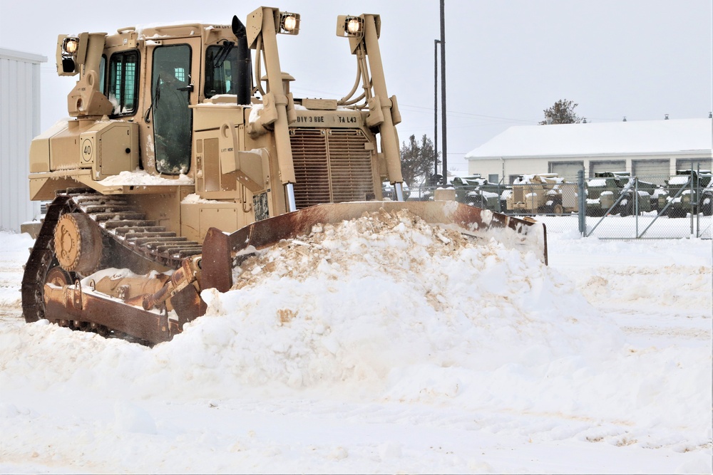 Fort McCoy RTS-Maintenance clears snow in a big way