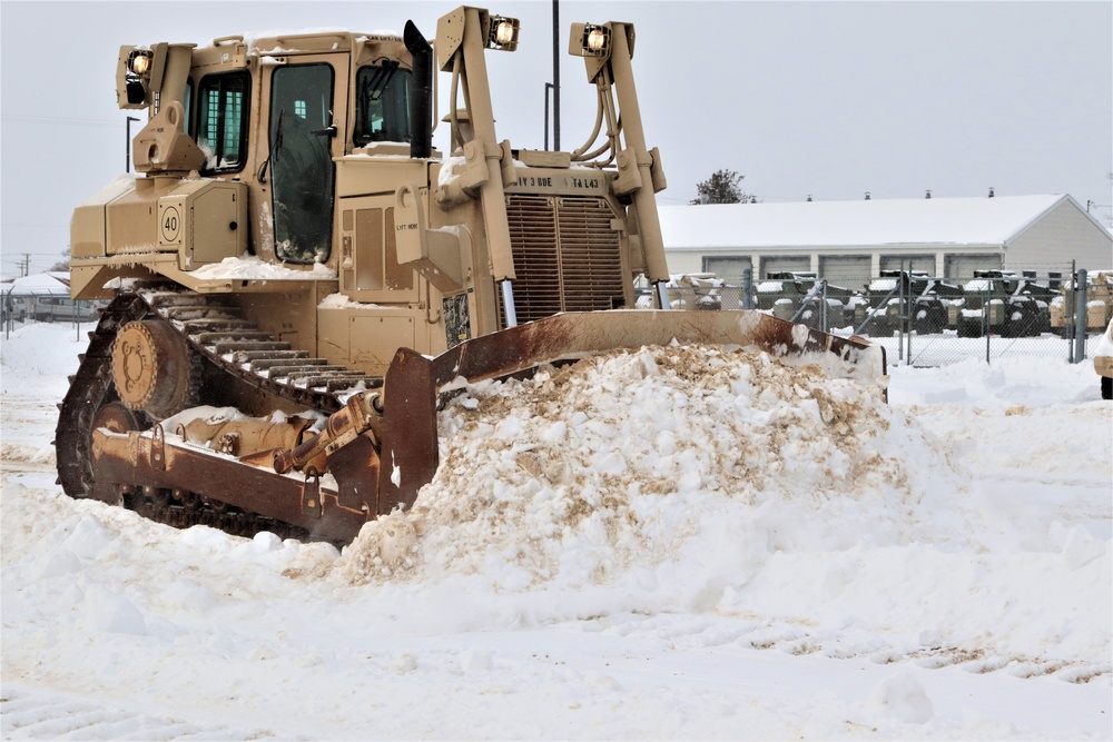 Fort McCoy RTS-Maintenance clears snow in a big way