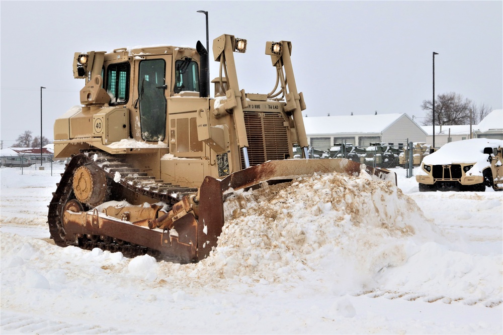 Fort McCoy RTS-Maintenance clears snow in a big way