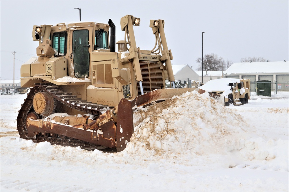 Fort McCoy RTS-Maintenance clears snow in a big way