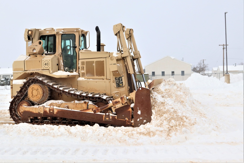 Fort McCoy RTS-Maintenance clears snow in a big way