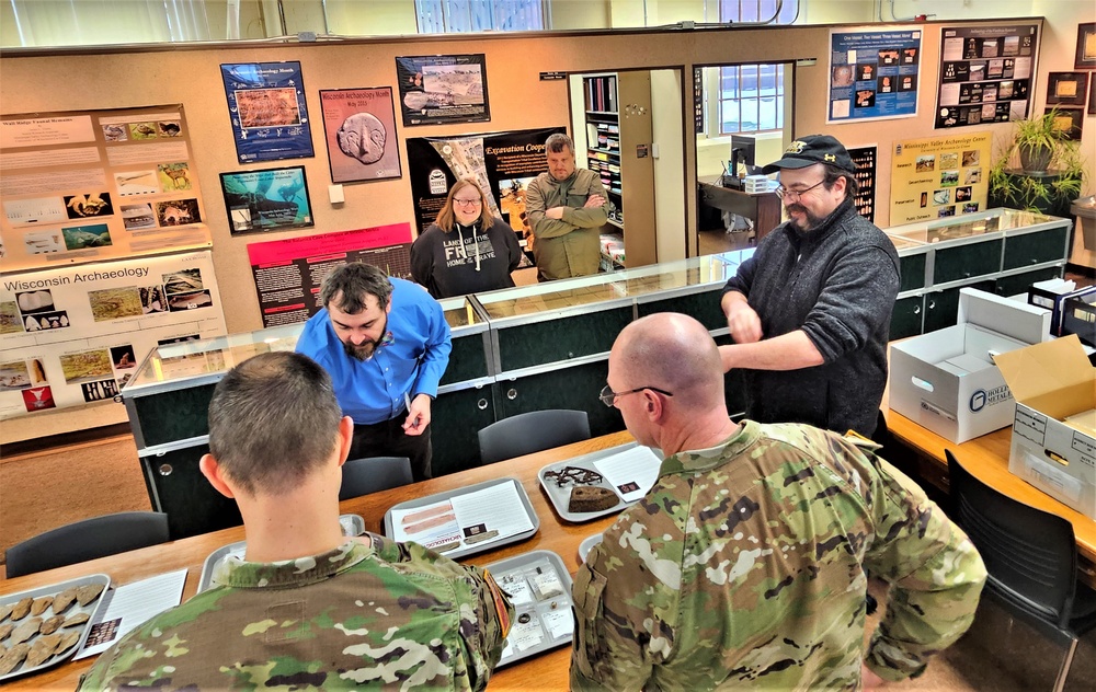 Fort McCoy leaders visit Mississippi Valley Archaeology Center; learn about curation of Fort McCoy artifacts