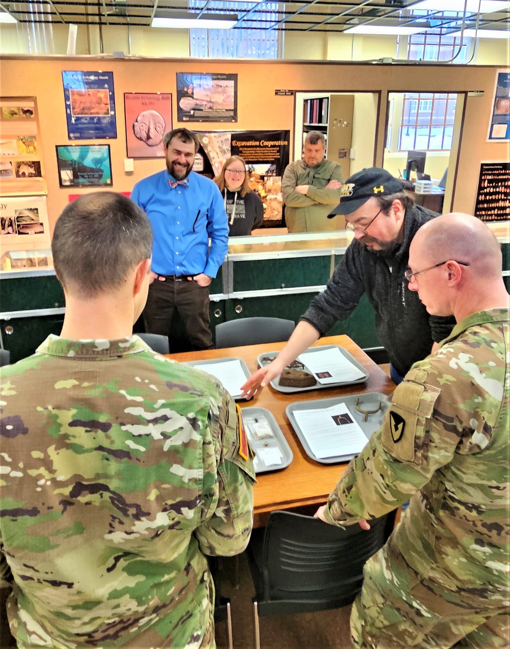 Fort McCoy leaders visit Mississippi Valley Archaeology Center; learn about curation of Fort McCoy artifacts