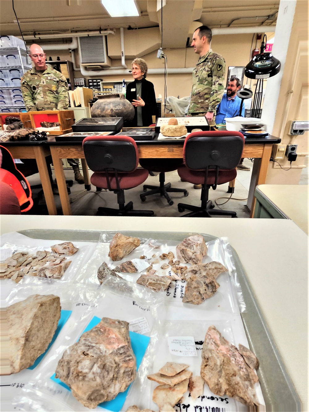 Fort McCoy leaders visit Mississippi Valley Archaeology Center; learn about curation of Fort McCoy artifacts