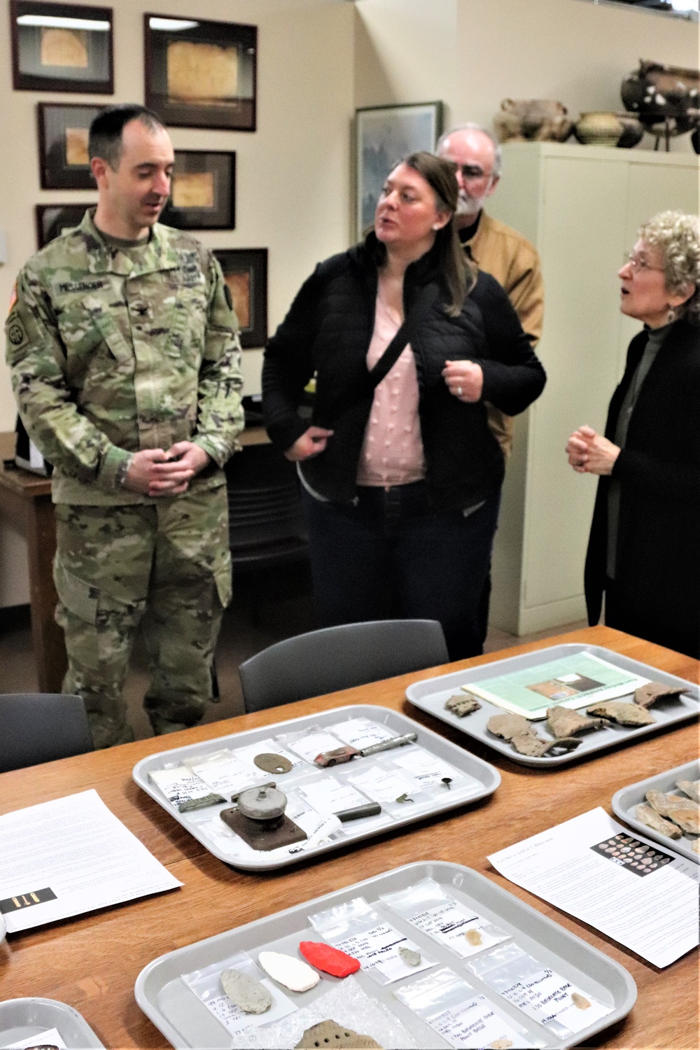 Fort McCoy leaders visit Mississippi Valley Archaeology Center; learn about curation of Fort McCoy artifacts