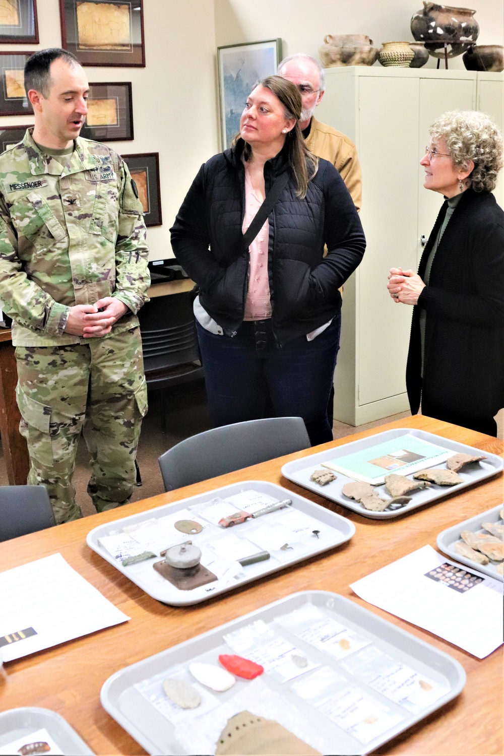 Fort McCoy leaders visit Mississippi Valley Archaeology Center; learn about curation of Fort McCoy artifacts