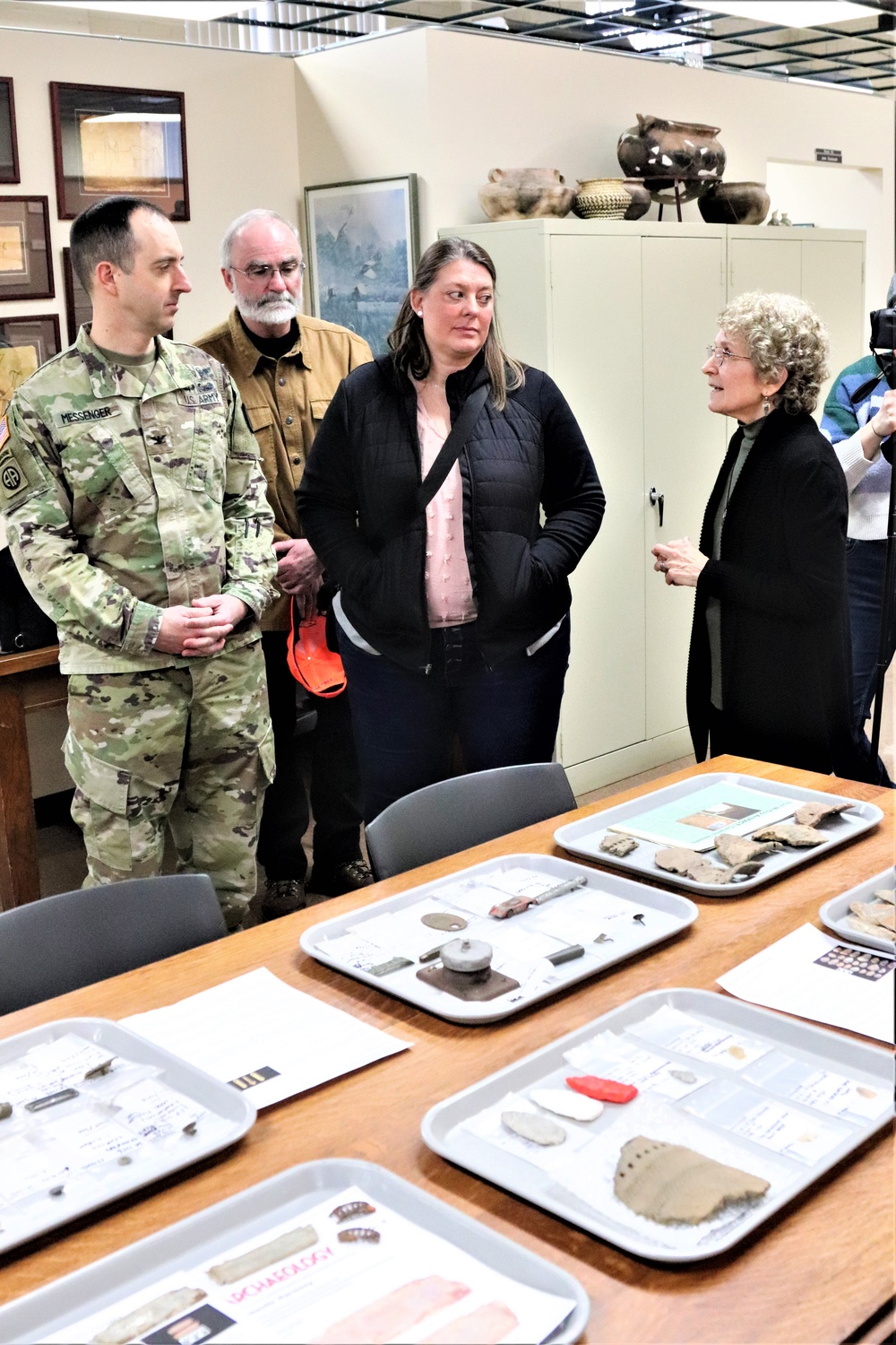 Fort McCoy leaders visit Mississippi Valley Archaeology Center; learn about curation of Fort McCoy artifacts