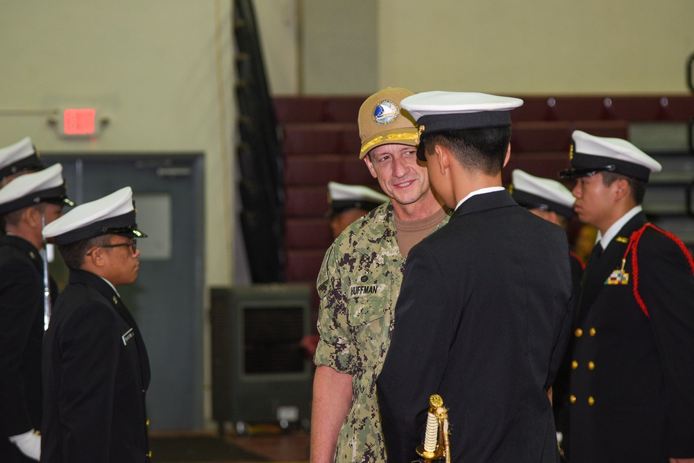 Rear Adm. Gregory Huffman Visits FDMS NJROTC's 50th Anniversary Ceremony