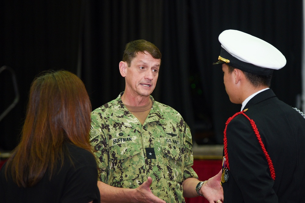 Rear Adm. Gregory Huffman Visits FDMS NJROTC's 50th Anniversary Ceremony