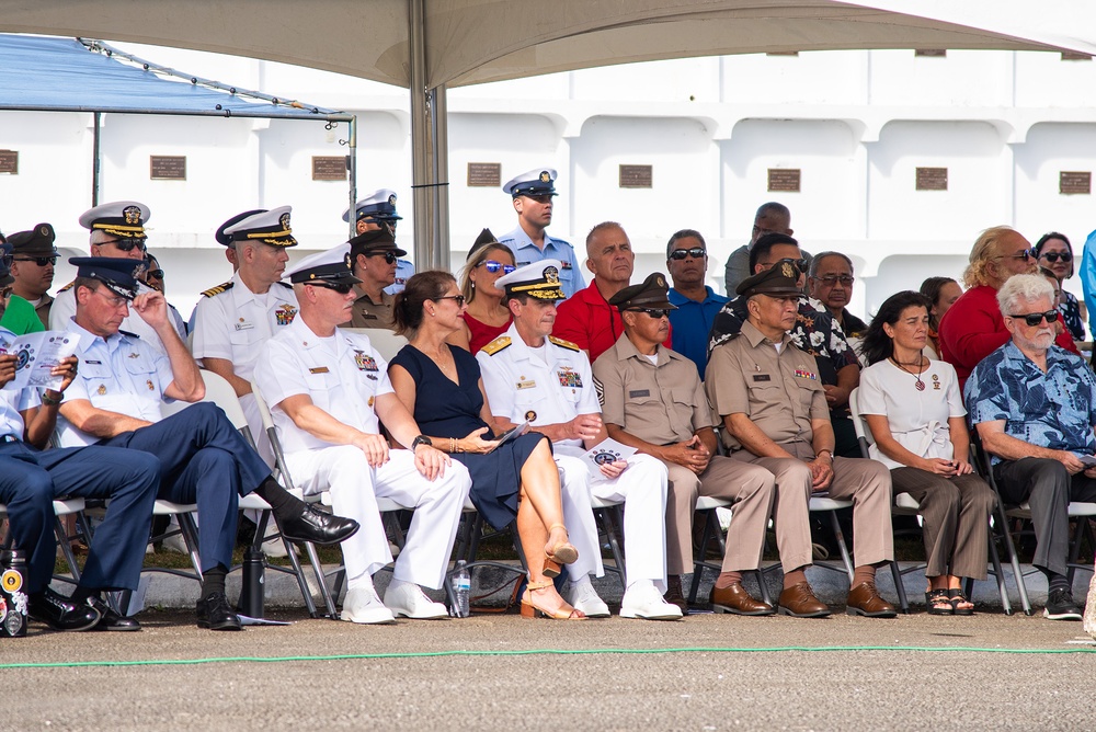 Rear Adm. Gregory Huffman attended the Wreaths across America Ceremony held at the Guam Veterans Cemetary in Piti