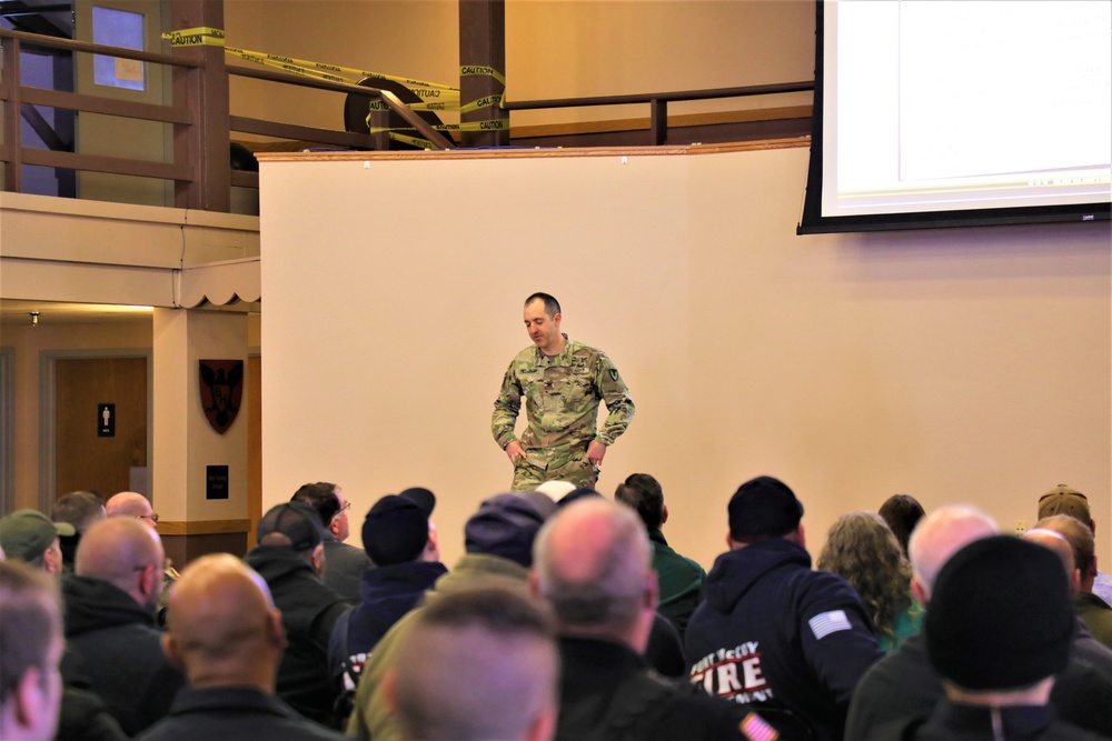 Fort McCoy Garrison commander holds first town hall meeting-workforce briefing for 2024