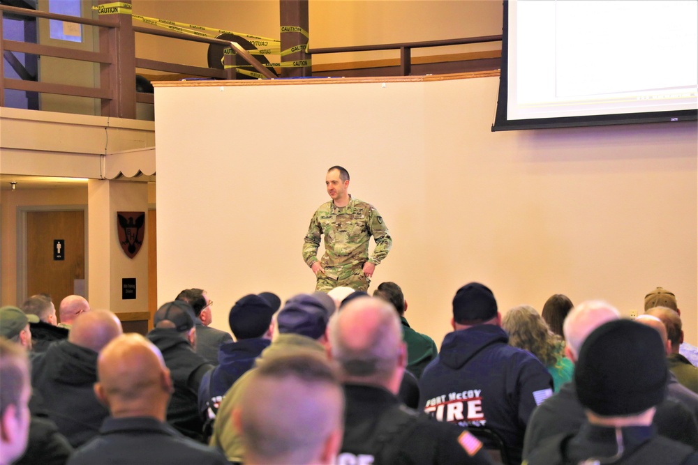 Fort McCoy Garrison commander holds first town hall meeting-workforce briefing for 2024