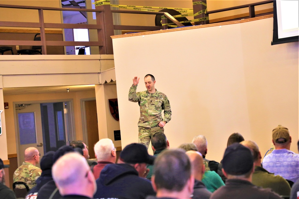 Fort McCoy Garrison commander holds first town hall meeting-workforce briefing for 2024