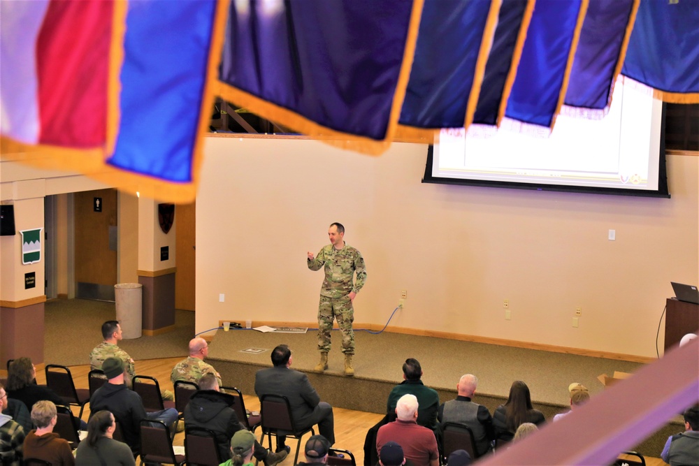 Fort McCoy Garrison commander holds first town hall meeting-workforce briefing for 2024