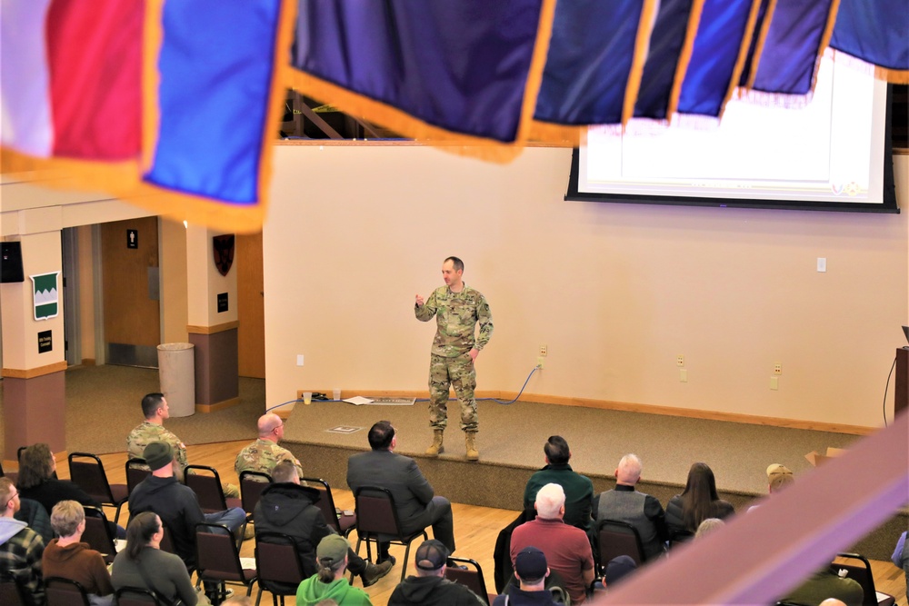 Fort McCoy Garrison commander holds first town hall meeting-workforce briefing for 2024