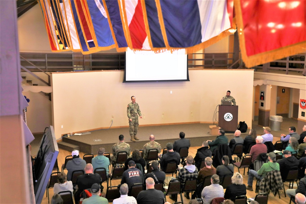 Fort McCoy Garrison commander holds first town hall meeting-workforce briefing for 2024