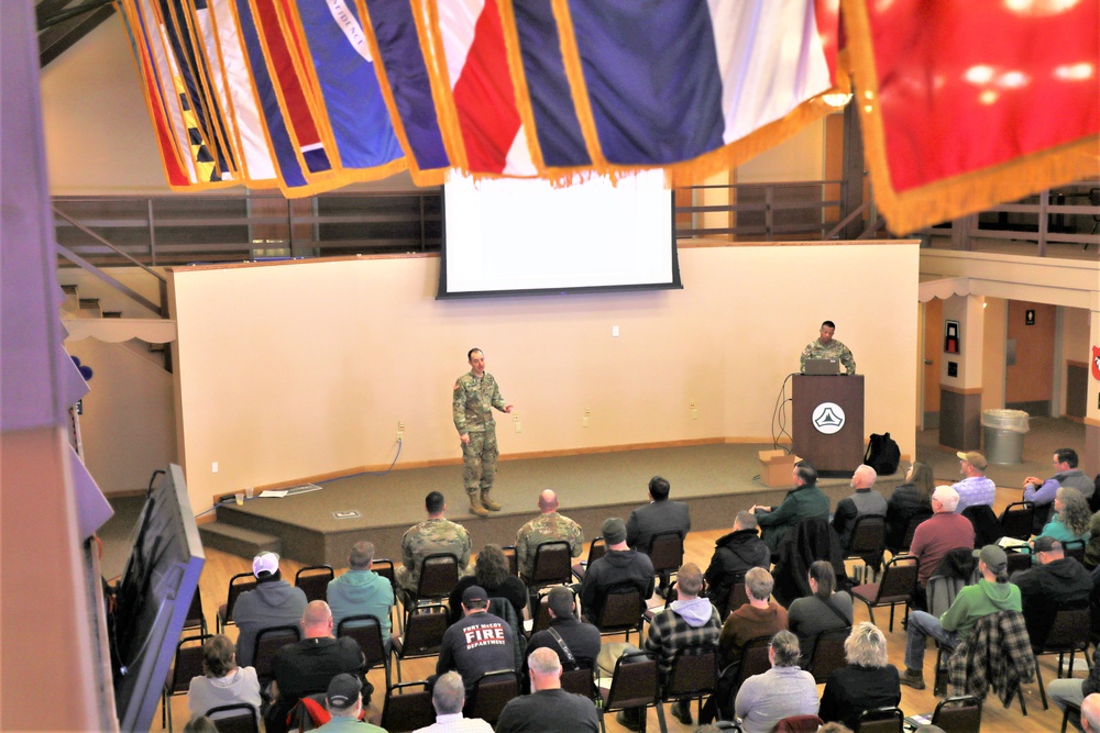 Fort McCoy Garrison commander holds first town hall meeting-workforce briefing for 2024