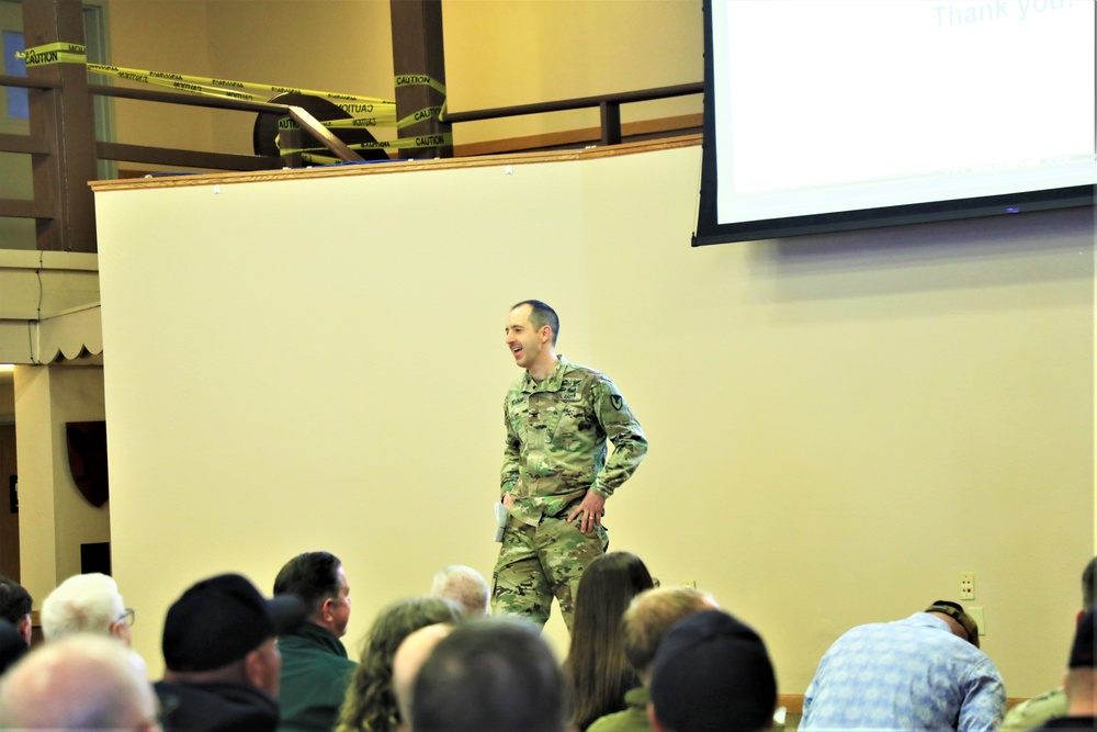 Fort McCoy Garrison commander holds first town hall meeting-workforce briefing for 2024