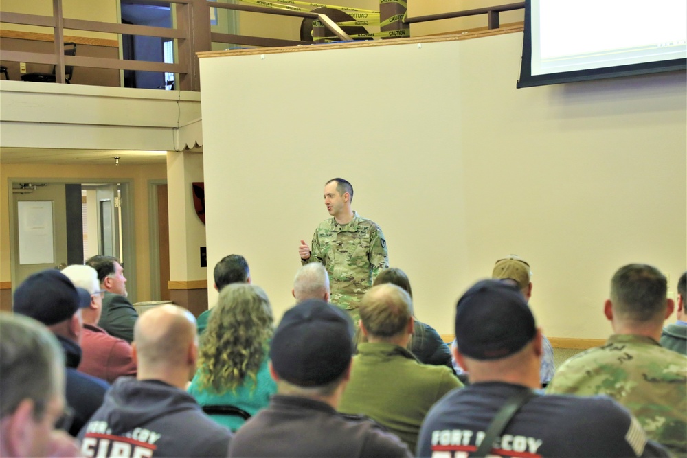 Fort McCoy Garrison commander holds first town hall meeting-workforce briefing for 2024