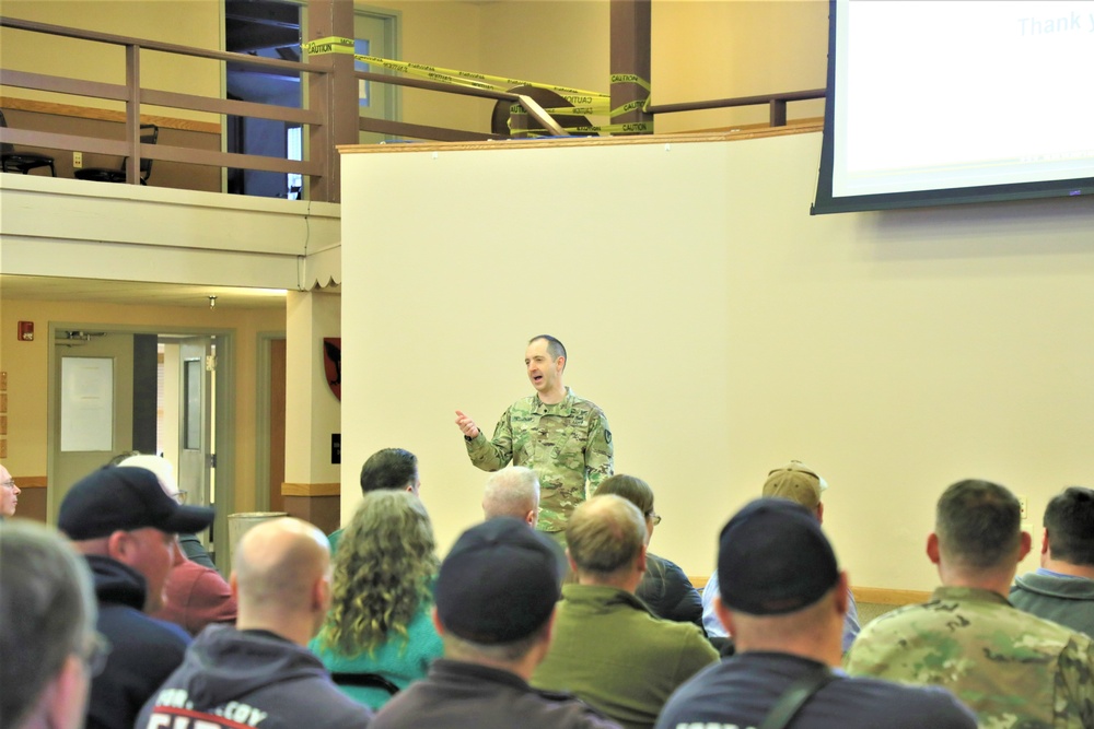 Fort McCoy Garrison commander holds first town hall meeting-workforce briefing for 2024