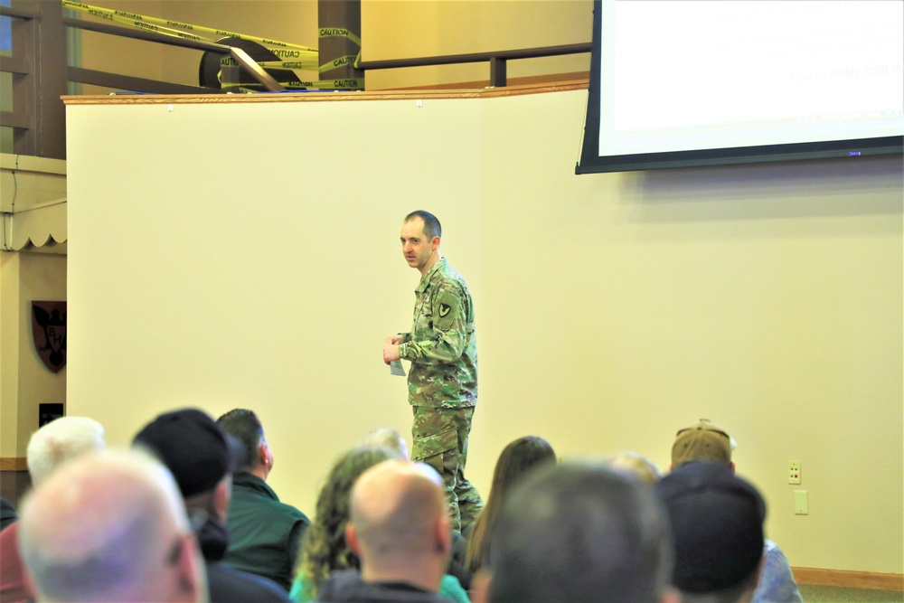 Fort McCoy Garrison commander holds first town hall meeting-workforce briefing for 2024