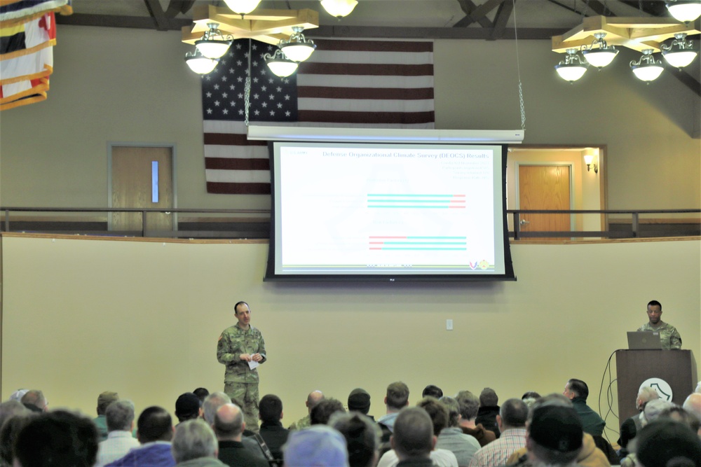 Fort McCoy Garrison commander holds first town hall meeting-workforce briefing for 2024