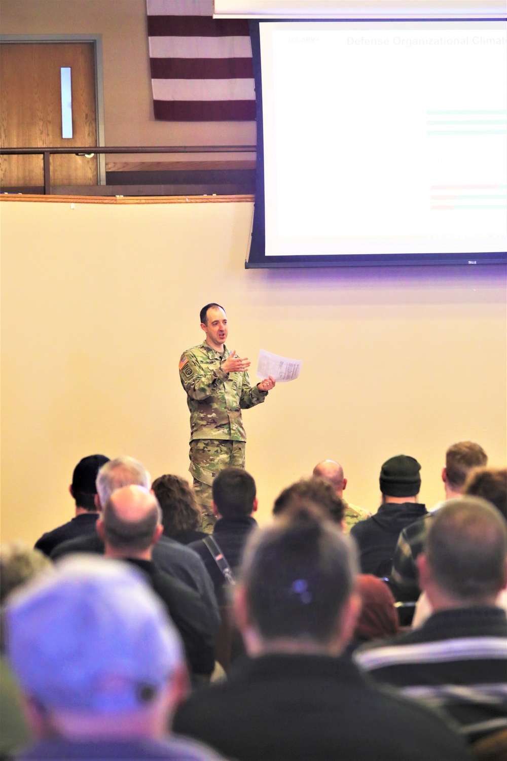 Fort McCoy Garrison commander holds first town hall meeting-workforce briefing for 2024