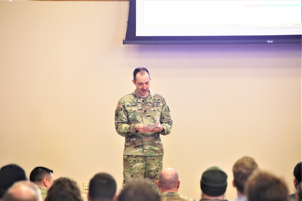 Fort McCoy Garrison commander holds first town hall meeting-workforce briefing for 2024