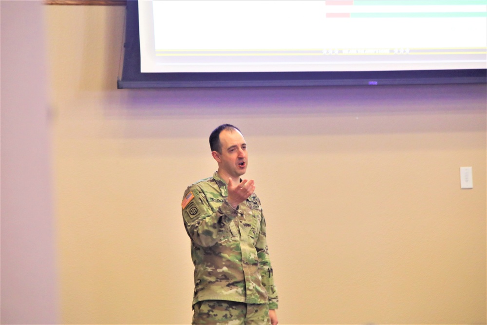 Fort McCoy Garrison commander holds first town hall meeting-workforce briefing for 2024