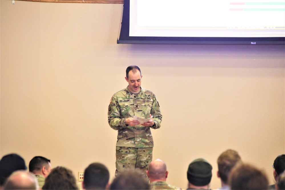 Fort McCoy Garrison commander holds first town hall meeting-workforce briefing for 2024