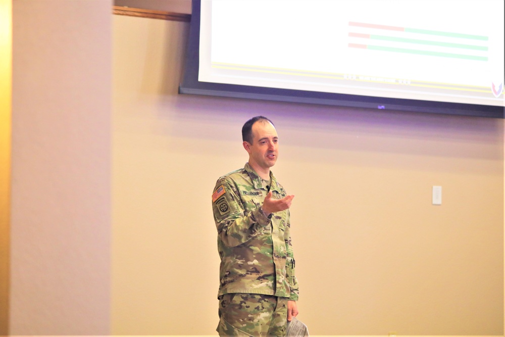 Fort McCoy Garrison commander holds first town hall meeting-workforce briefing for 2024