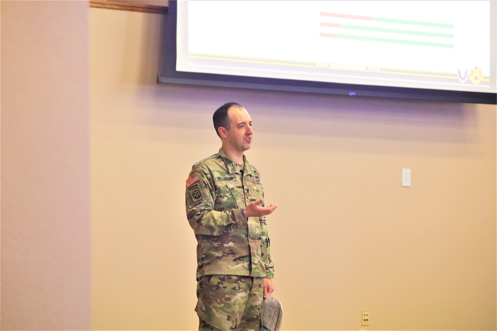 Fort McCoy Garrison commander holds first town hall meeting-workforce briefing for 2024