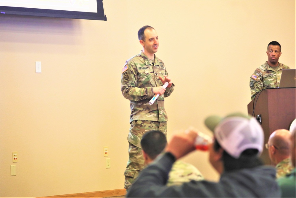 Fort McCoy Garrison commander holds first town hall meeting-workforce briefing for 2024