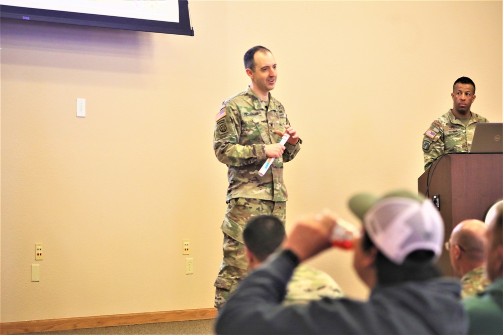 Fort McCoy Garrison commander holds first town hall meeting-workforce briefing for 2024